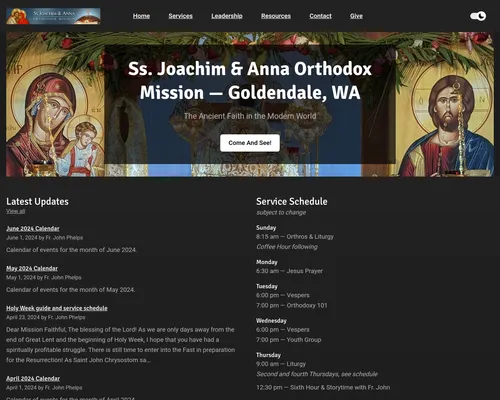 Screenshot of orthodoxgoldendale.com