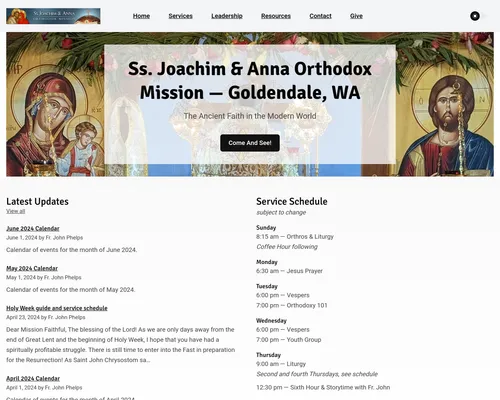 Screenshot of orthodoxgoldendale.com